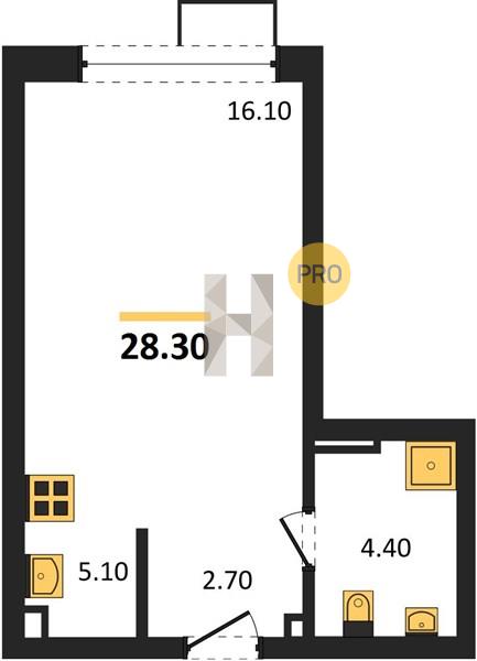 Планировка Студия