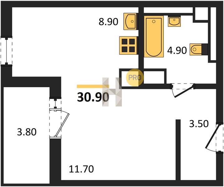 Планировка Студия