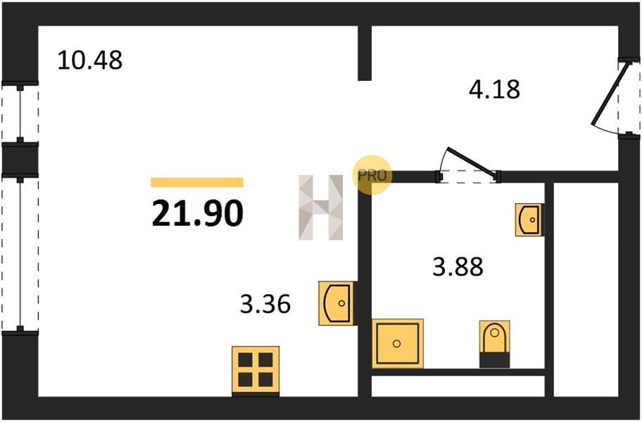 Планировка Студия