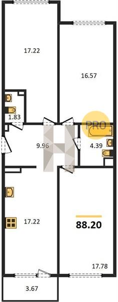 Планировка квартиры, Жилой комплекс Счастье 2.0 в Санкт-Петербурге: обзор и цены