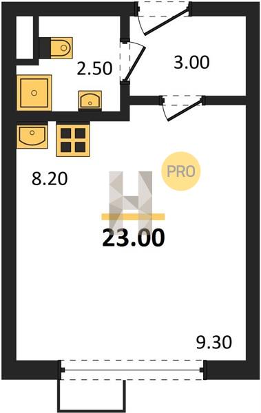 Планировка Студия