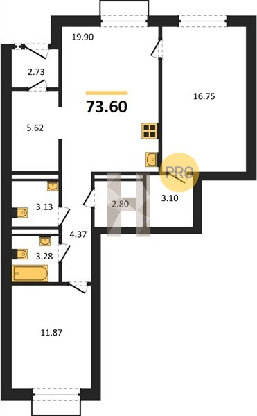 Планировка квартиры, Жилой комплекс Жаворонки Клаб в Москве: обзор и цены