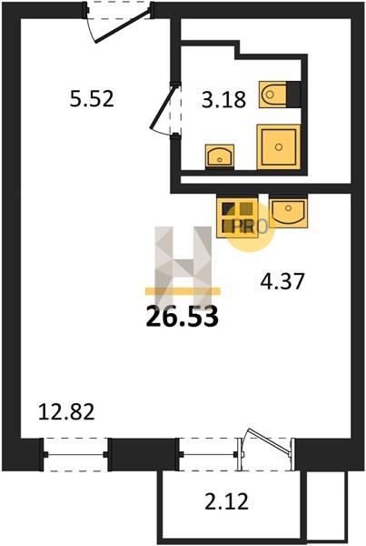 Планировка Студия